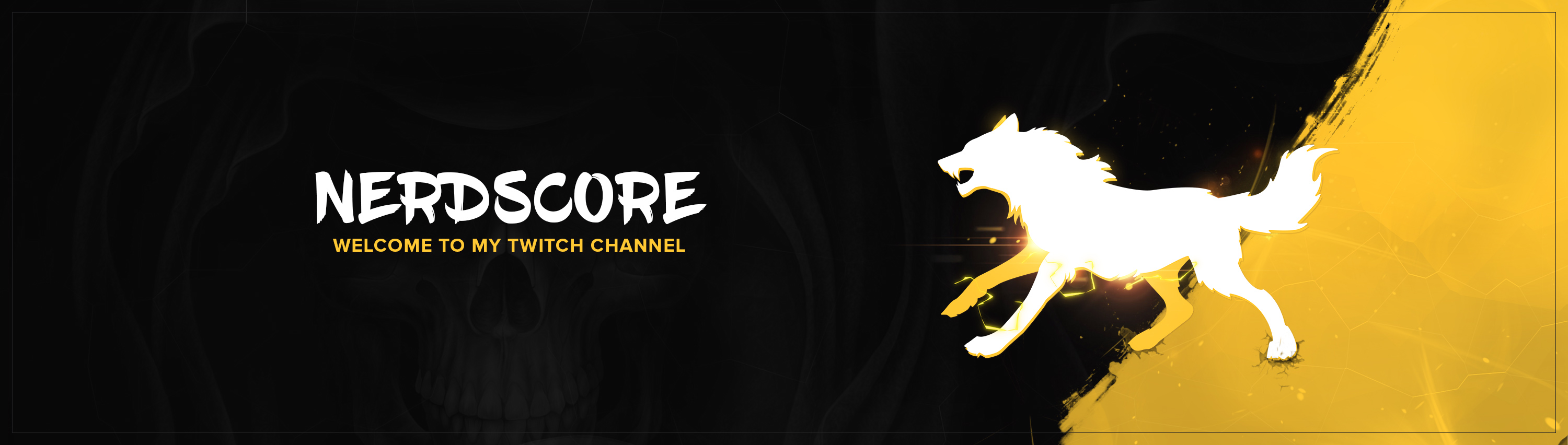 Logo & Twitch banner created for Nerdscore (2019)